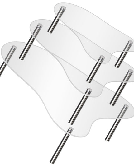 ***3 Pcs Cupcake Display Riser Wedding Stand Clear Stands Dessert Table