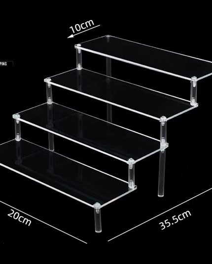 ***Acrylic Risers for Display 2-5 Tier Acrylic Display Stand Perfume ,Clear Cupcake