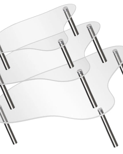 ***3 Pcs Cupcake Display Riser Wedding Stand Clear Stands Dessert Table