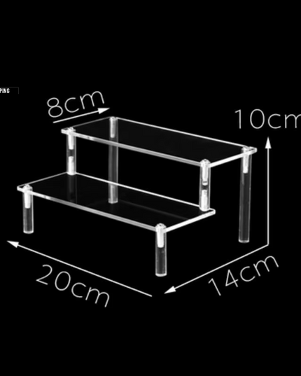 ***Acrylic Risers for Display 2-5 Tier Acrylic Display Stand Perfume ,Clear Cupcake