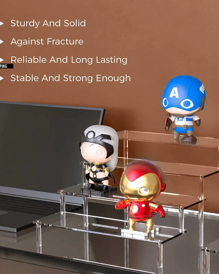 ***Acrylic Risers for Display 2-5 Tier Acrylic Display Stand Perfume ,Clear Cupcake