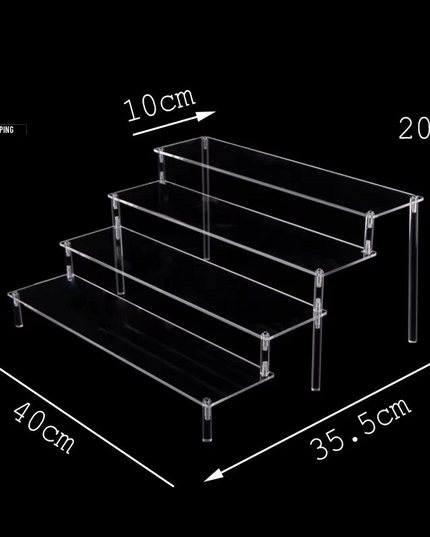 ***Acrylic Risers for Display 2-5 Tier Acrylic Display Stand Perfume ,Clear Cupcake