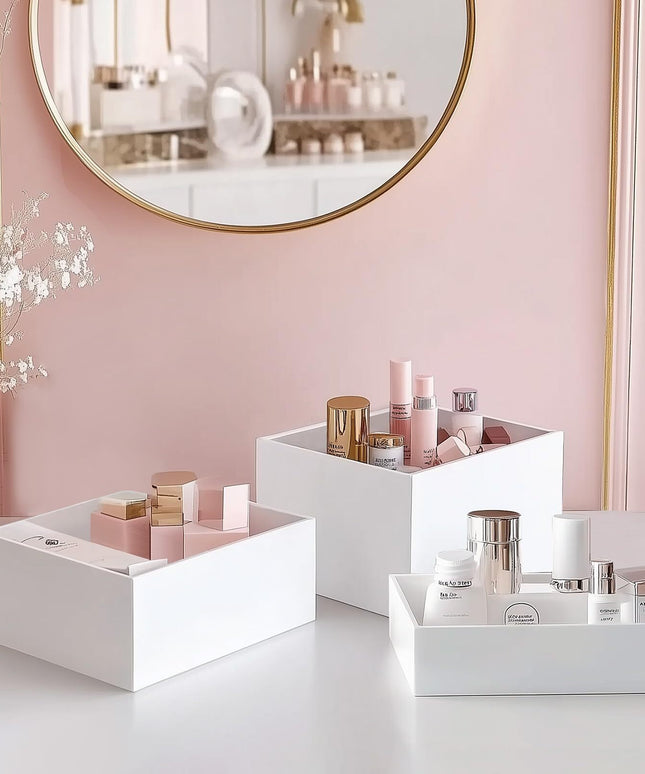 8PCS Acrylic Buffet Riser Food Display Dessert Cake Stand Stackable Box Party UK