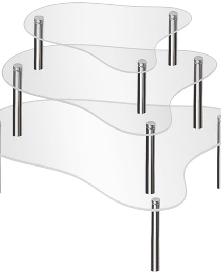 3 Pcs Cupcake Display Riser Wedding Stand Clear Stands Dessert Table