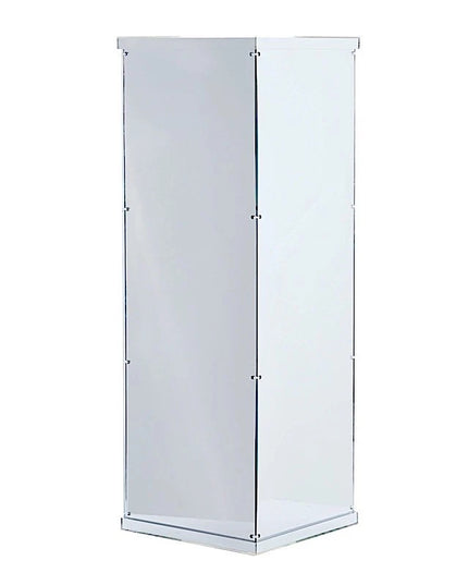 ***SILVER 32" Acrylic DISPLAY BOX Pedestal Riser Centerpiece Column Decorations