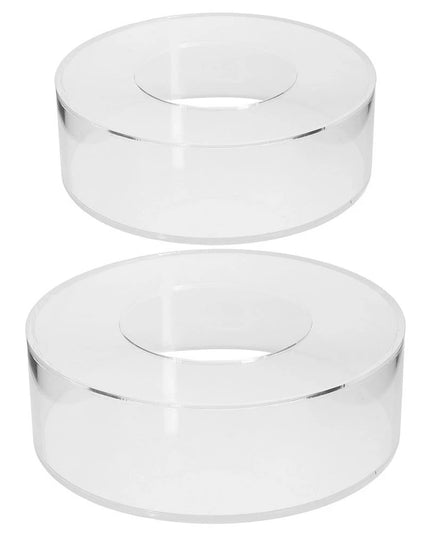 2 Pcs Cake Riser Dessert Display Stand Clear Buffet Table Stands