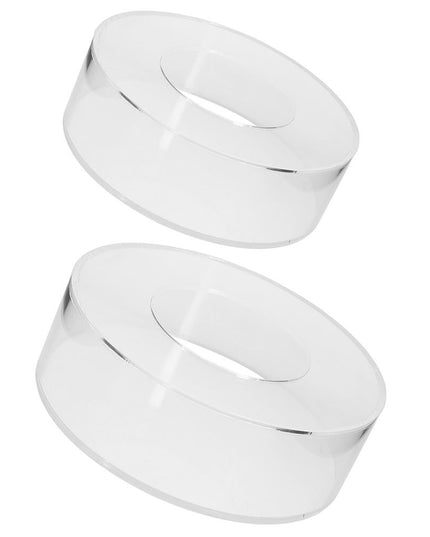 2 Pcs Cake Riser Dessert Display Stand Clear Buffet Table Stands