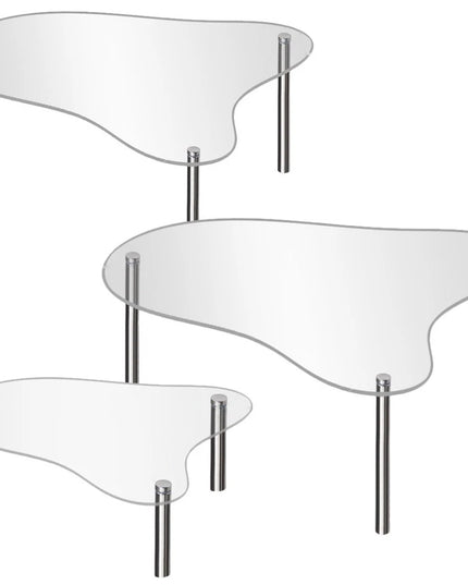 3 Pcs Cupcake Display Riser Wedding Stand Clear Stands Dessert Table