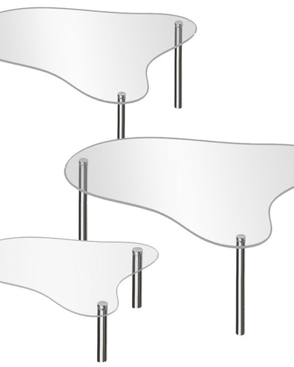 3 Pcs Cupcake Display Riser Wedding Stand Clear Stands Dessert Table