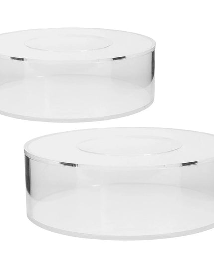 2 Pcs Cake Riser Dessert Display Stand Clear Buffet Table Stands