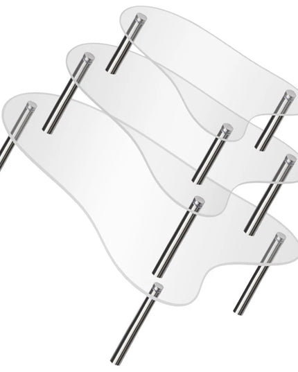 3 Pcs Cupcake Display Riser Wedding Stand Clear Stands Dessert Table